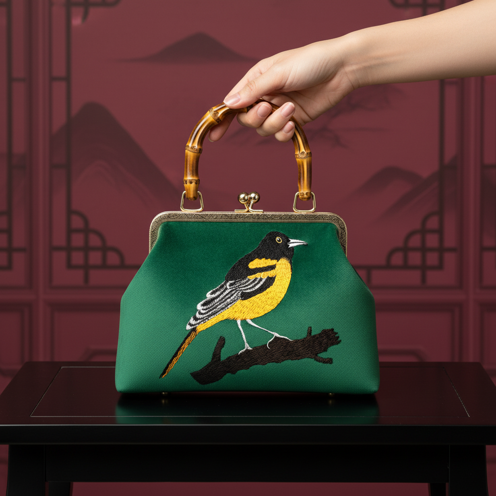 Gift redemption-women's velvet evening handbag -nightingale