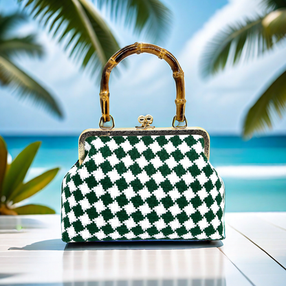 Gift redemption-women's houndtooth evening handbag