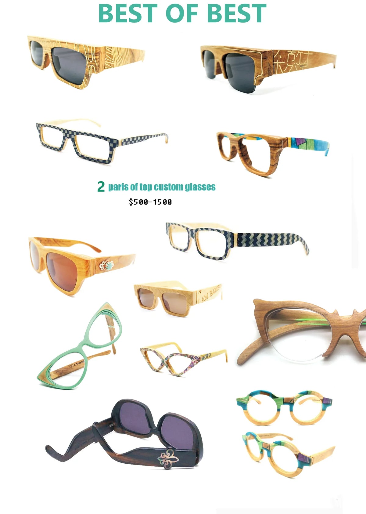 The "5A" Bespoke Masterpiece System: World’s Highest-Tier Luxury Bamboo & Wood Eyewear