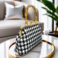 Gift redemption-women's houndtooth evening handbag