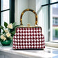 Gift redemption-women's houndtooth evening handbag