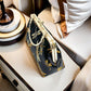 Gift redemption-women's silk evening handbag -blue dragonfly