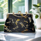 Gift redemption-women's silk evening handbag -blue dragonfly