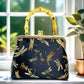 Gift redemption-women's silk evening handbag -blue dragonfly