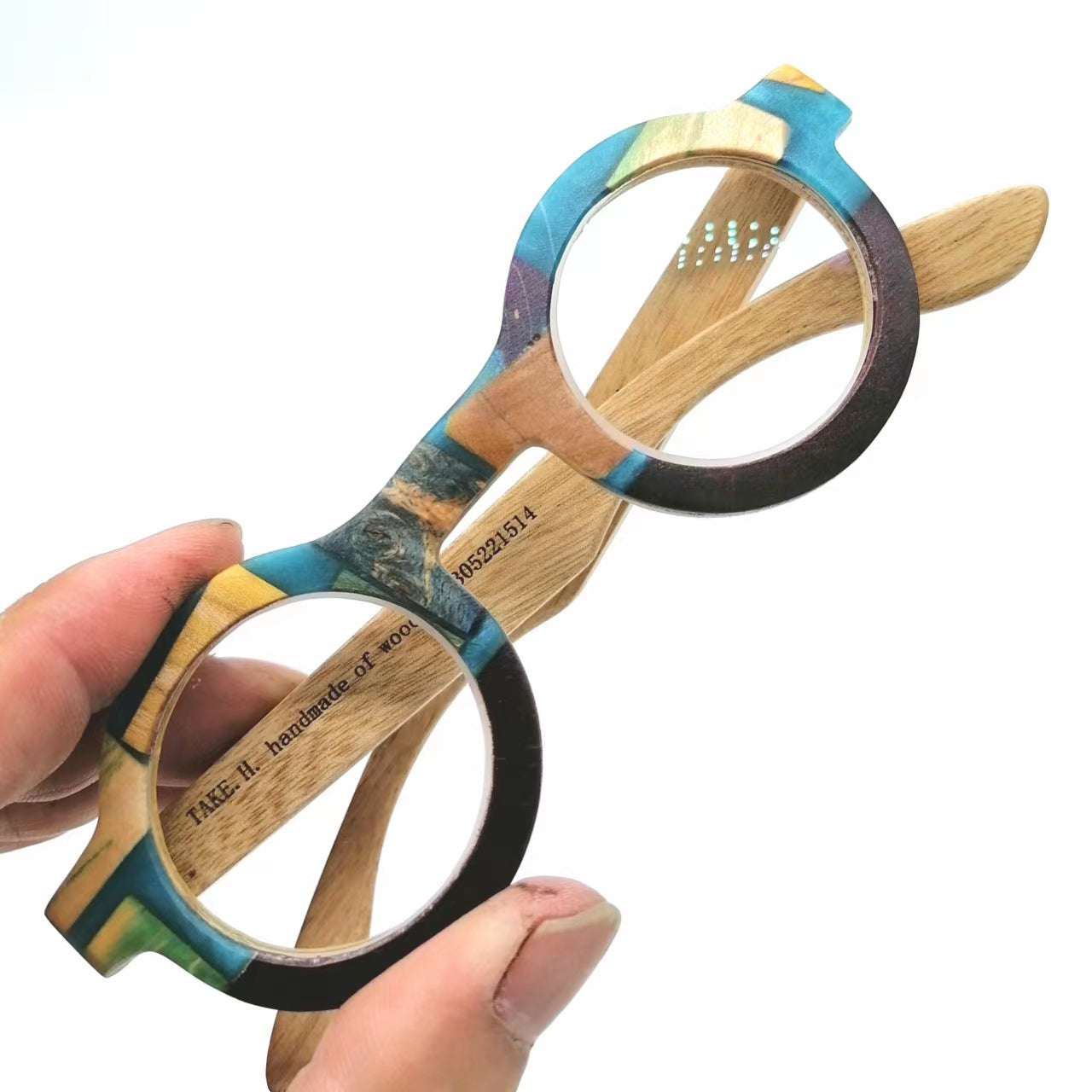custom multicolor wood & resin craft