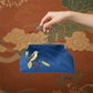 Gift redemption-women's velvet evening handbag -brown bird