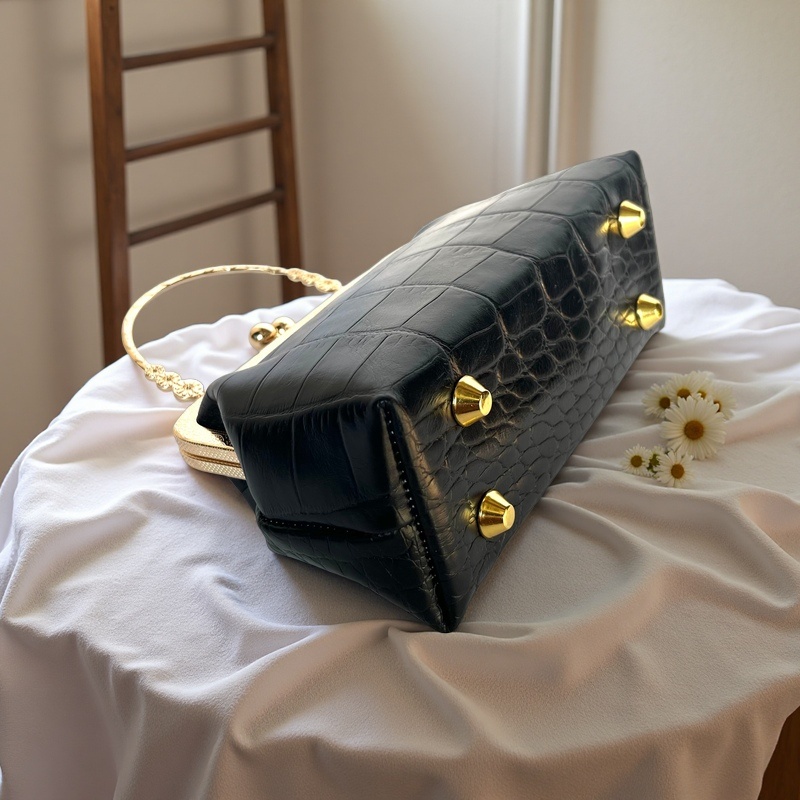 Gift redemption-cowhide crocodile print women's crossbody bag handbag