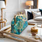Gift redemption-women's silk evening handbag -blue