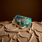 Gift redemption-women's silk evening handbag -blue