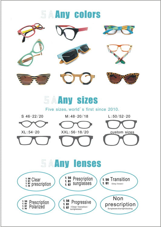 The "5A" Bespoke Masterpiece System: World’s Highest-Tier Luxury Bamboo & Wood Eyewear