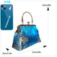 Gift redemption-women's silk evening handbag -blue