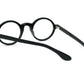 Acetate round black eyeglasses frames 002 progressive lenses