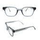 Acetate square rivet  eyeglasses frames 004 progressive lenses
