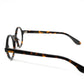 Acetate round black eyeglasses frames 002 progressive lenses