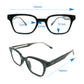 Acetate square rivet  eyeglasses frames 004 progressive lenses