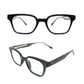 Acetate square rivet  eyeglasses frames 004 progressive lenses
