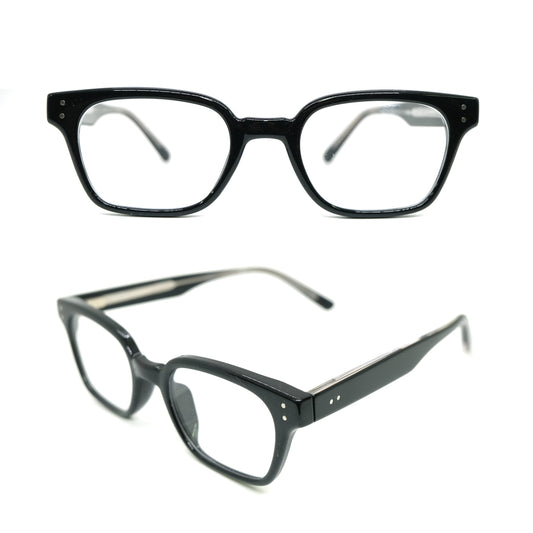 Acetate square rivet  eyeglasses frames 004 progressive lenses
