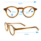 Acetate rivet roundeyeglasses frames 001 progressive lenses