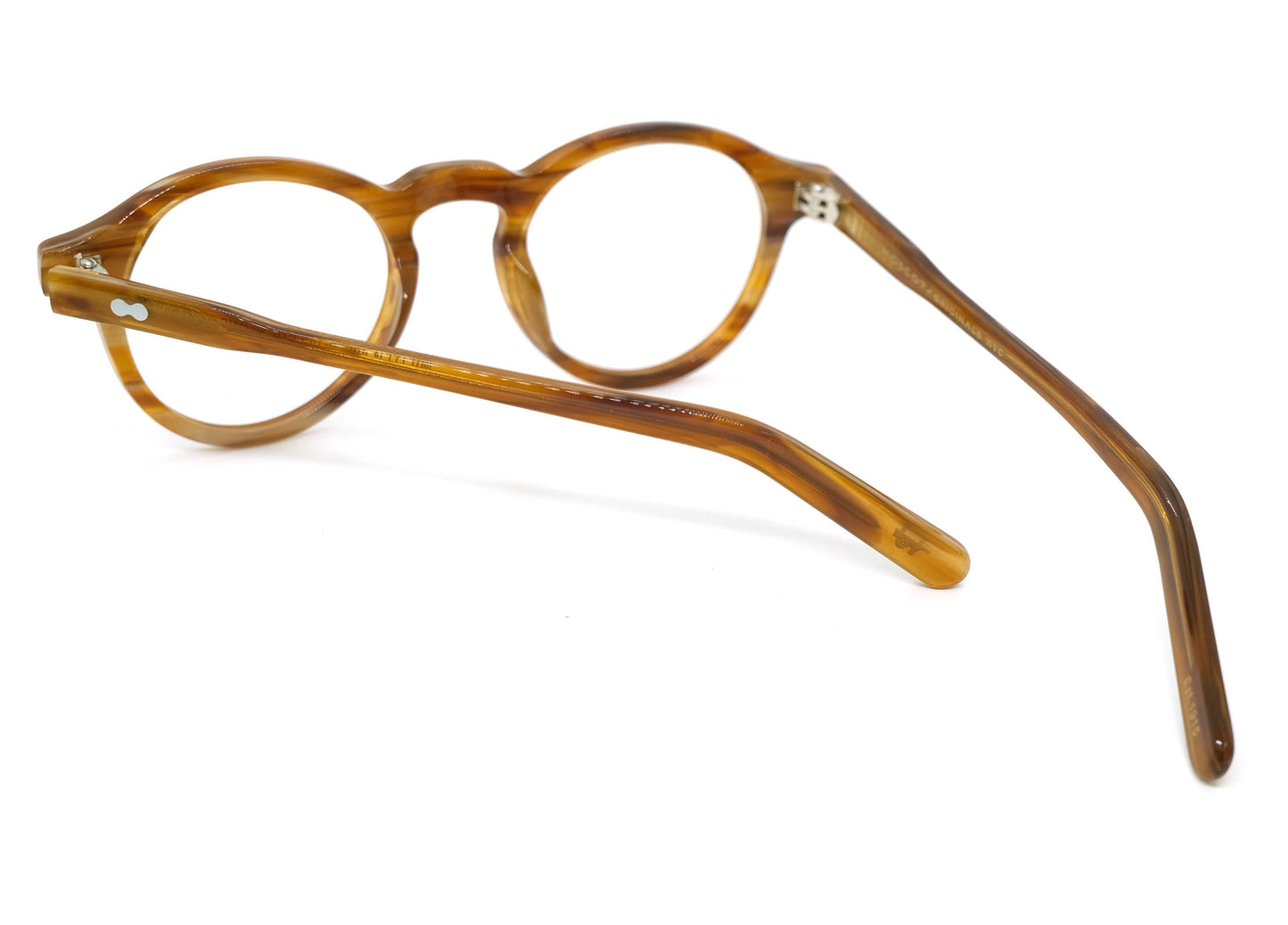 Acetate rivet roundeyeglasses frames 001 progressive lenses