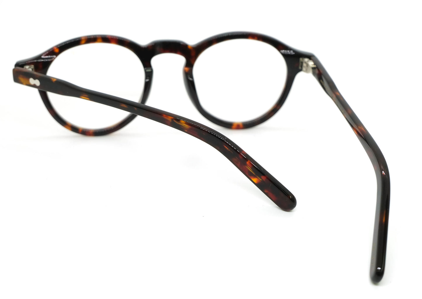 Acetate rivet roundeyeglasses frames 001 progressive lenses