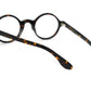 Acetate round black eyeglasses frames 002 progressive lenses