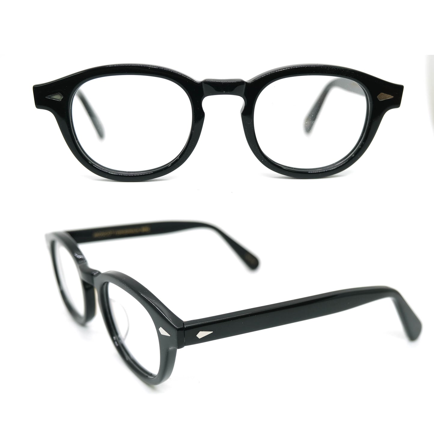 Acetate round tortoise eyeglasses frames 002 progressive lenses