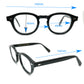 Acetate round tortoise eyeglasses frames 002 progressive lenses