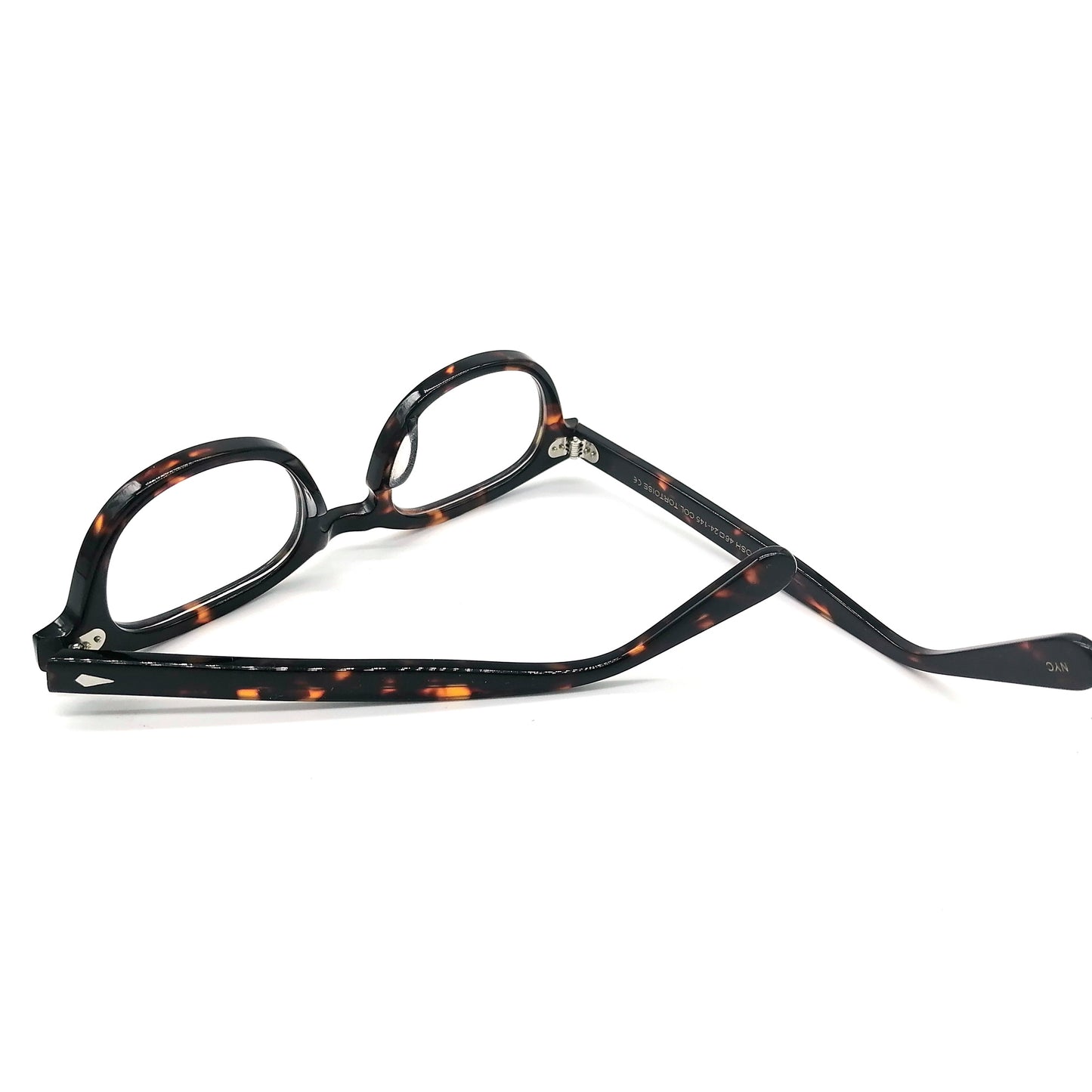 Acetate round tortoise eyeglasses frames 002 progressive lenses