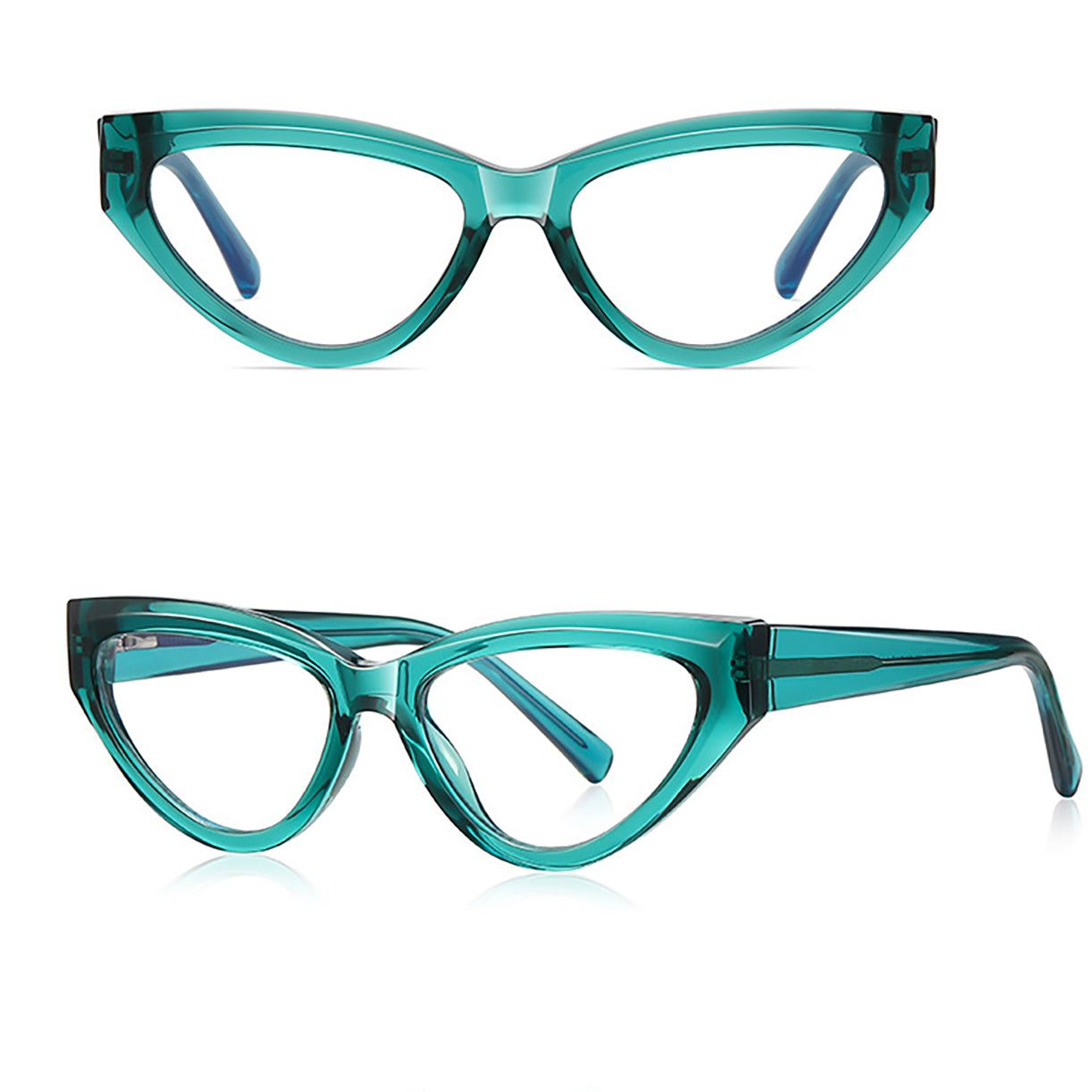 cat eye  eyeglasses frames 007 progressive lenses