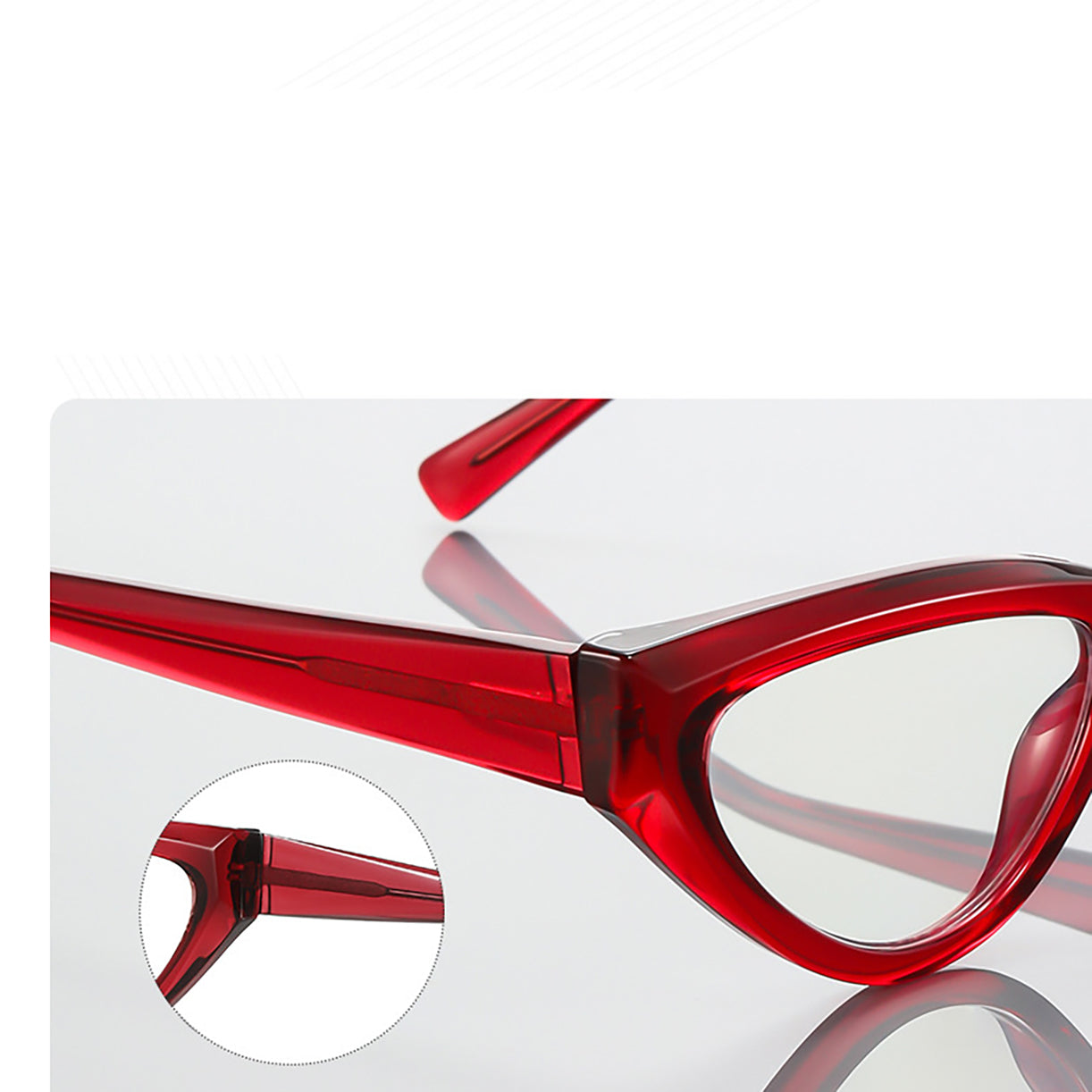 TR90 cat eye  eyeglasses frames 006 progressive lenses