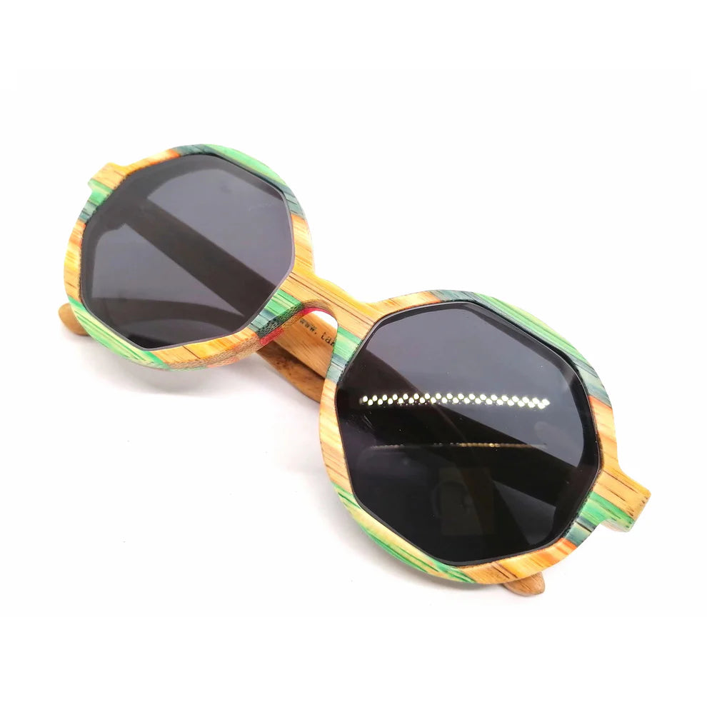 TAKEMOTO -NICO multicolor bamboo glasses (wholesale)