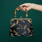 Gift redemption-women's silk evening handbag -blue dragonfly