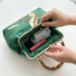 Gift redemption-women's velvet evening handbag -brown bird