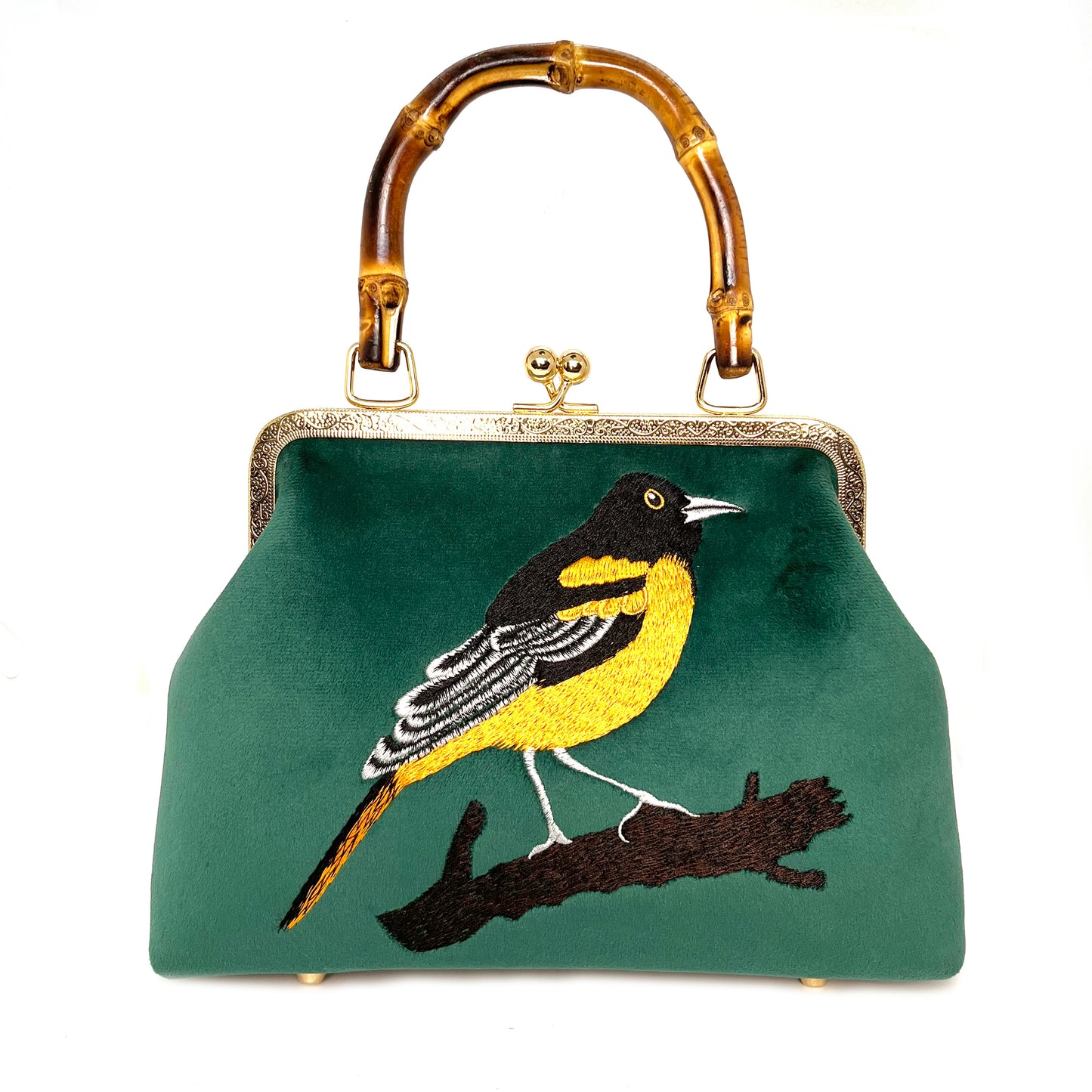 Gift redemption-women's velvet evening handbag -nightingale