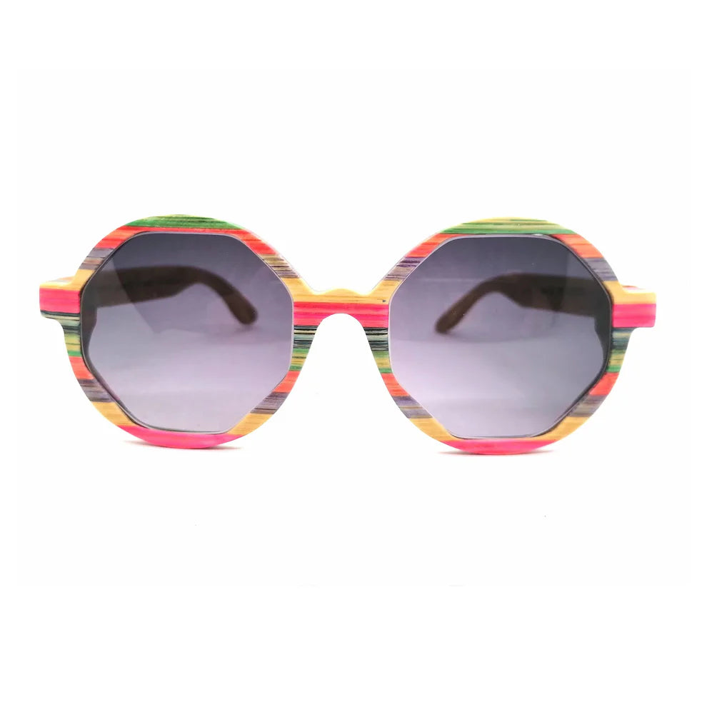 TAKEMOTO -NICO multicolor bamboo glasses (wholesale)