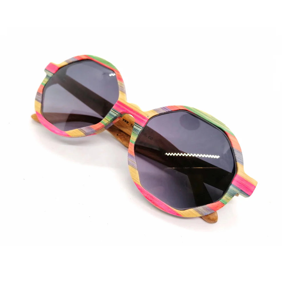 TAKEMOTO -NICO multicolor bamboo glasses (wholesale)