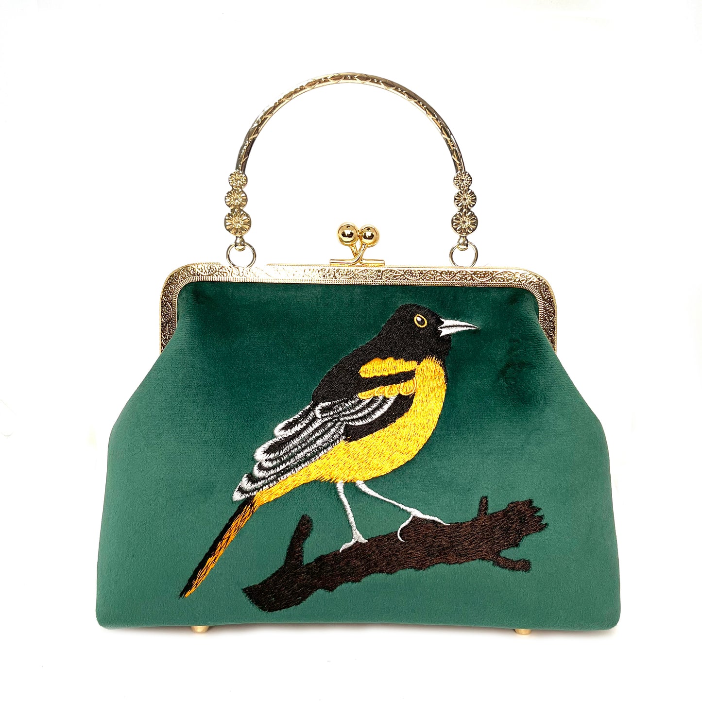 Gift redemption-women's velvet evening handbag -nightingale