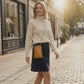 Gift redemption-cowhide ostrich small crossbody phone bag