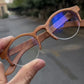 olive wood THANKS2011 semi-rimless