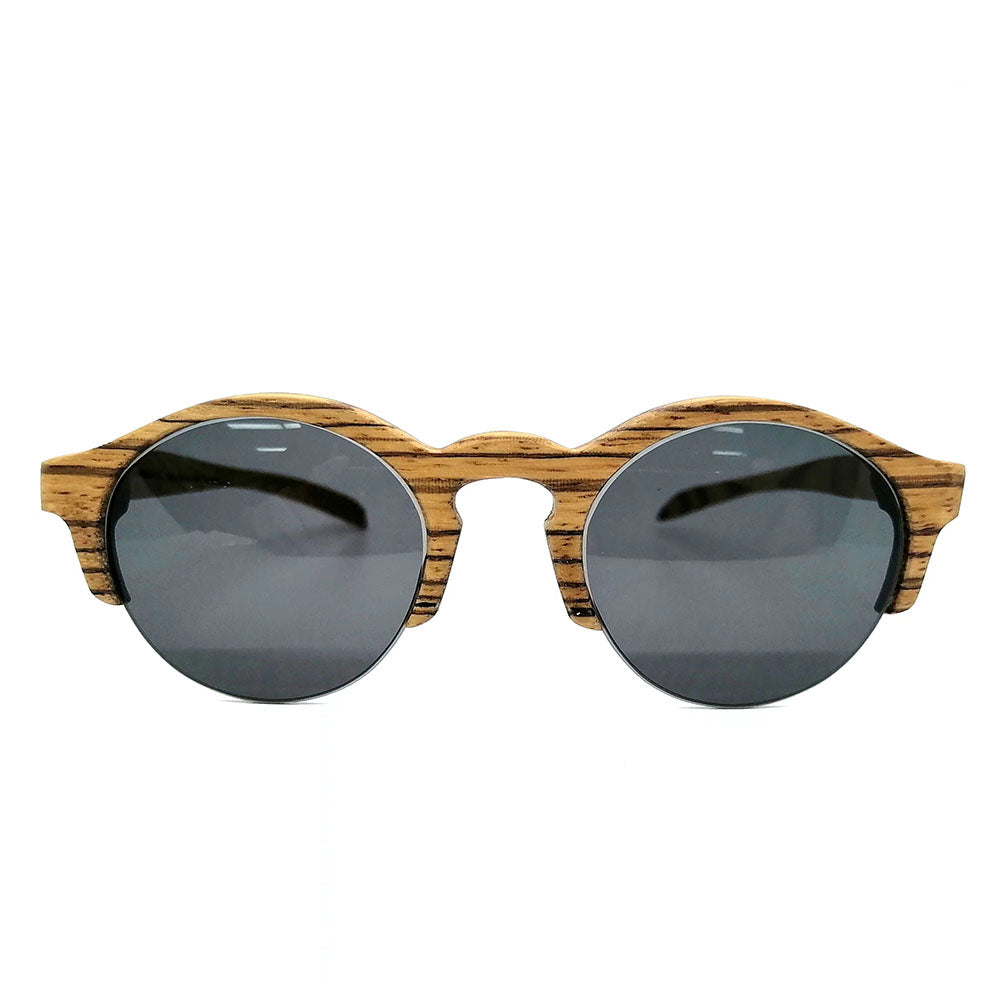 zebra wood Semi-rimless THANKS